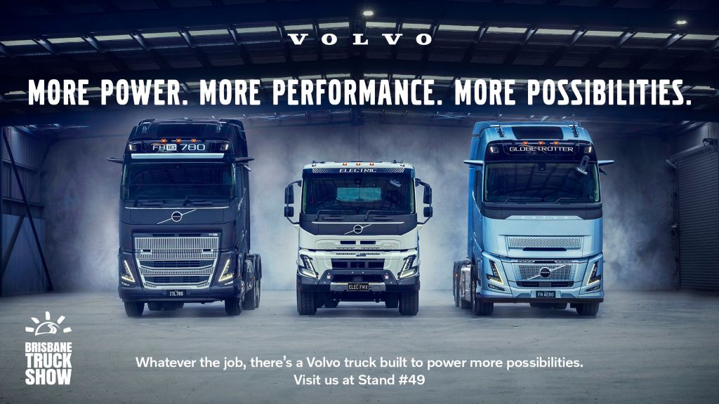 Volvo trucks at Brisbane Truck Show