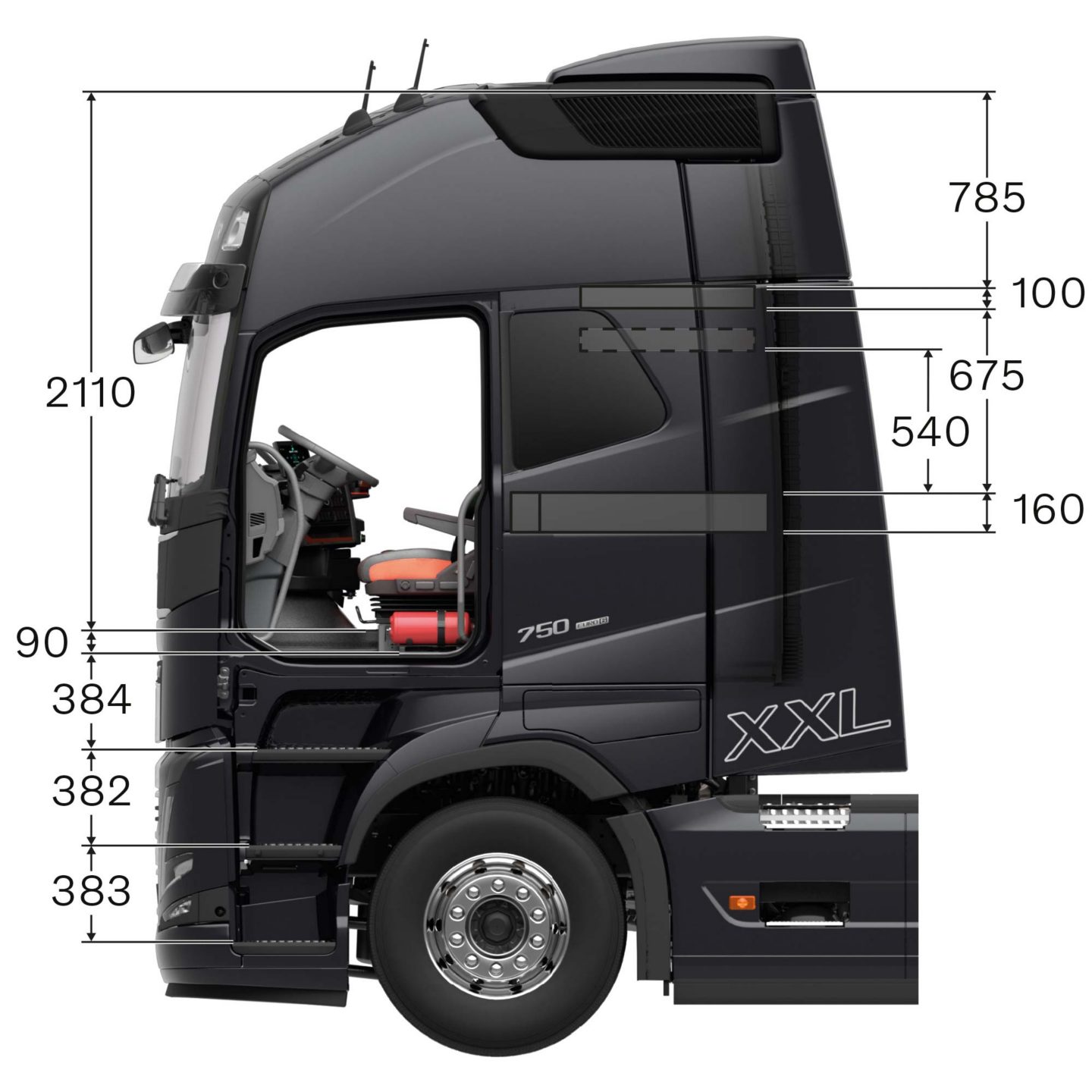 Volvo FH16 – Cab specifications | Volvo Trucks