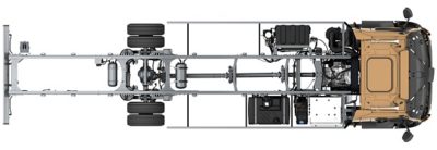 A range of front axels, all maintenance-free