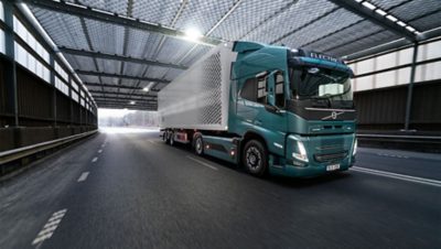 Volvo FM Electric driving in tunnel