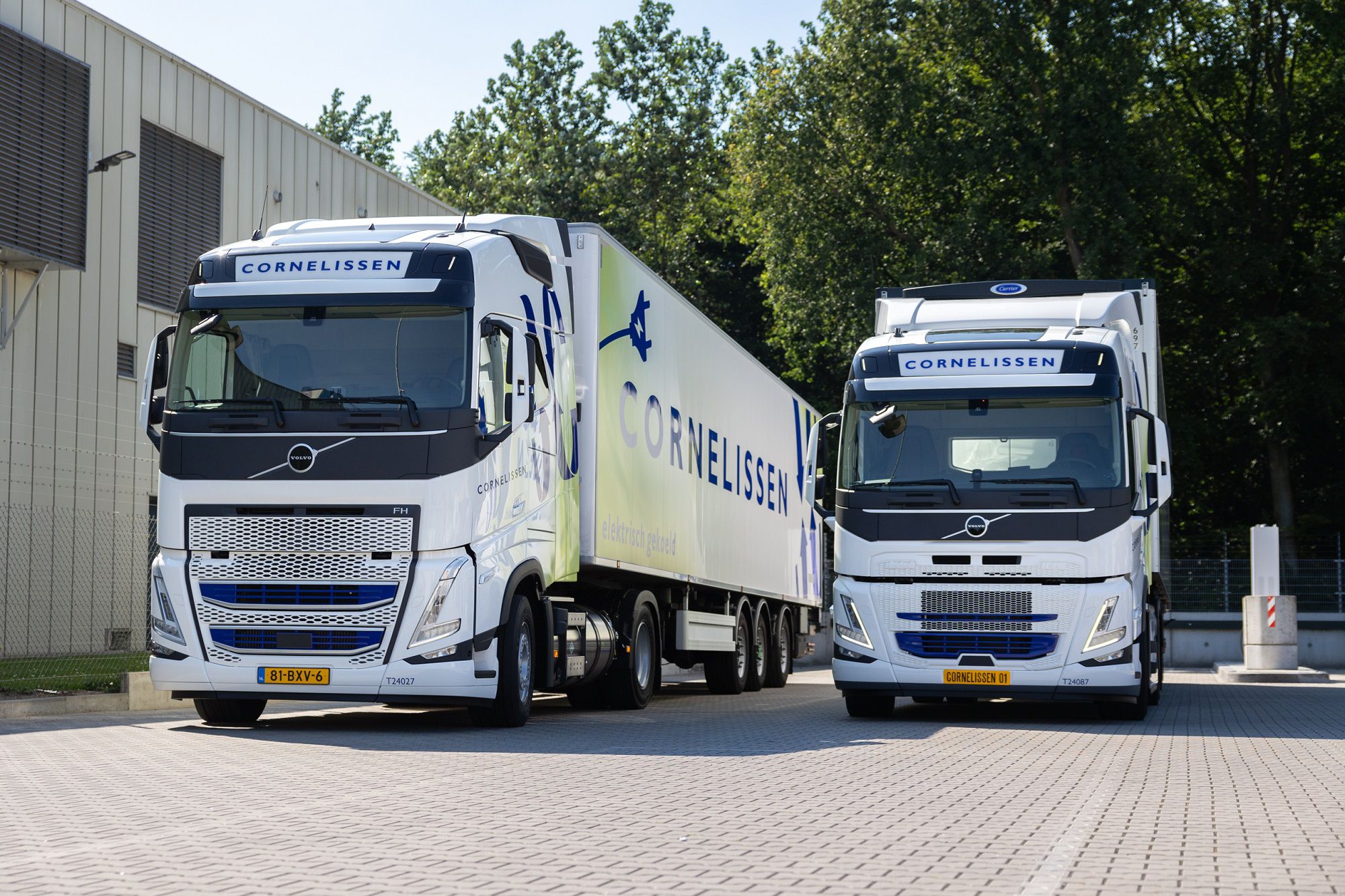 Op weg naar zero emissions, kiest Cornelissen Groep voor Volvo-trucks op Bio-LNG voor de lange afstand en elektrische Volvo-trucks voor regionale distributie