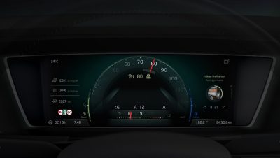 Dashboard met verkeersbordherkenning