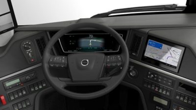 Overview of the Volvo 9800 dashboard