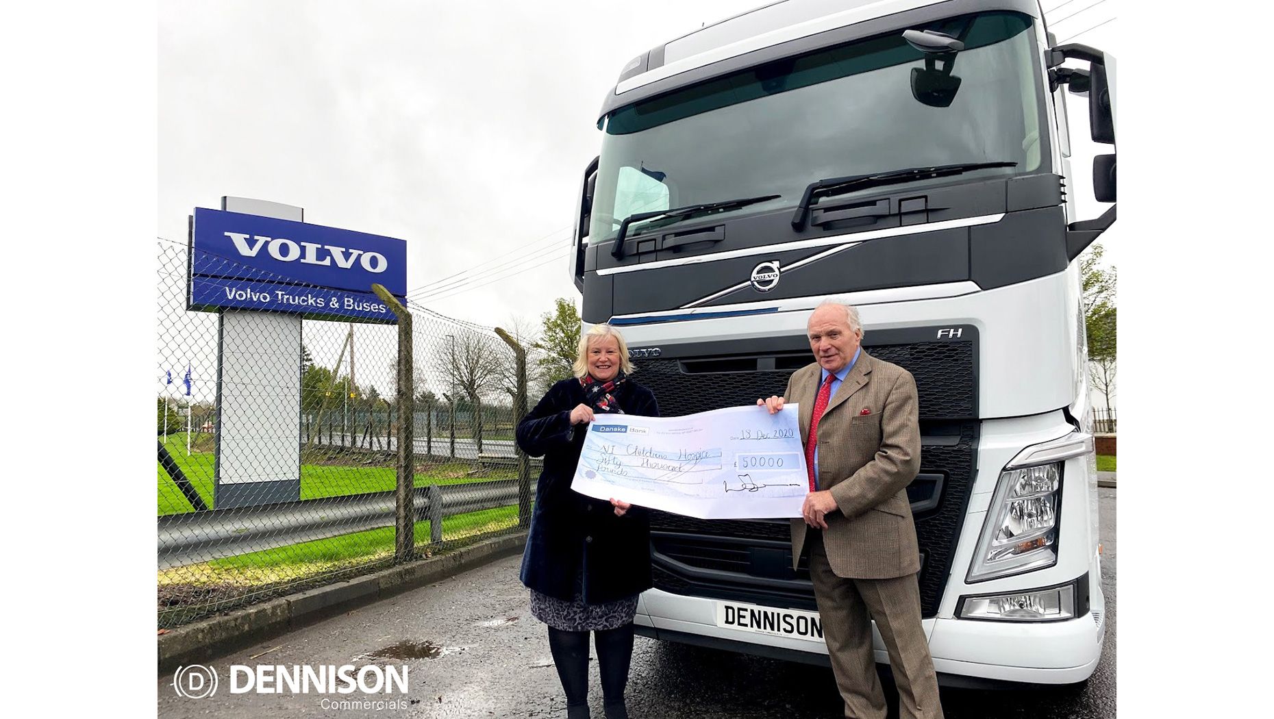 Dennison Commercials honor 50th Anniversary pledge of £50,000 to NI Children's Hospice