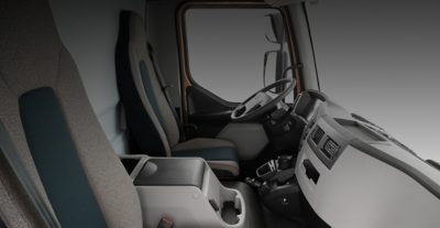 Kabína vozidla Volvo FL: pohodlný interiér, prvotriedna v každom ohľade