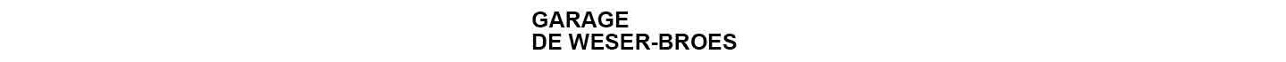 Garage De Weser-Broes