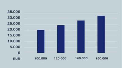 Diagramm Einsparung Kraftstoffkosten 
