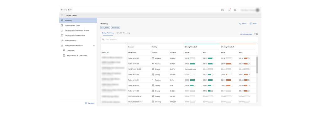 driver times tool