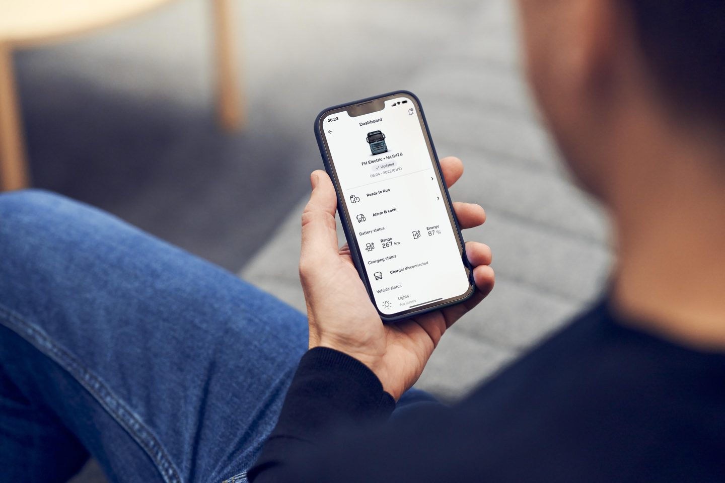 „Volvo Connect“ programa mobiliajame įrenginyje