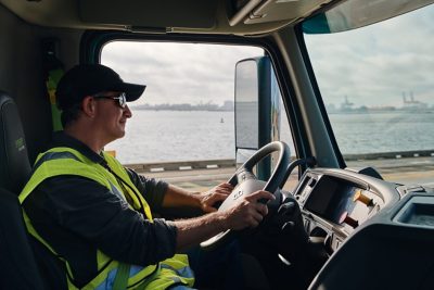 Highway with greenery