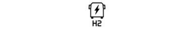Icon showing Hydrogen fuel truck
