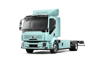 Vue extérieure montrant le Volvo FL Electric