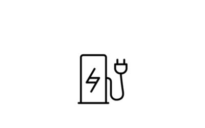Illustration montrant une station de recharge