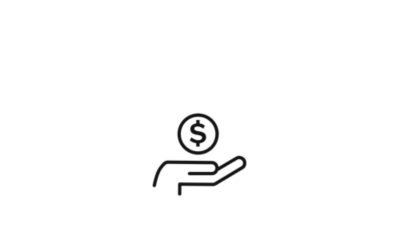 Teckning som visar en hand med pengar