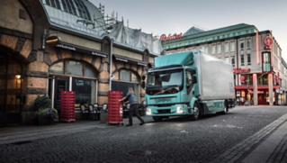 Volvo FL Electric. Door-to-door deliveries