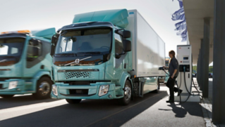 Volvo FL Electric. Door-to-door deliveries