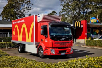 Volvo electric refrigerated truck