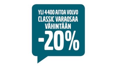 Yli 4400 Aitoa Volvo Classic varaosaa vähintään -20%