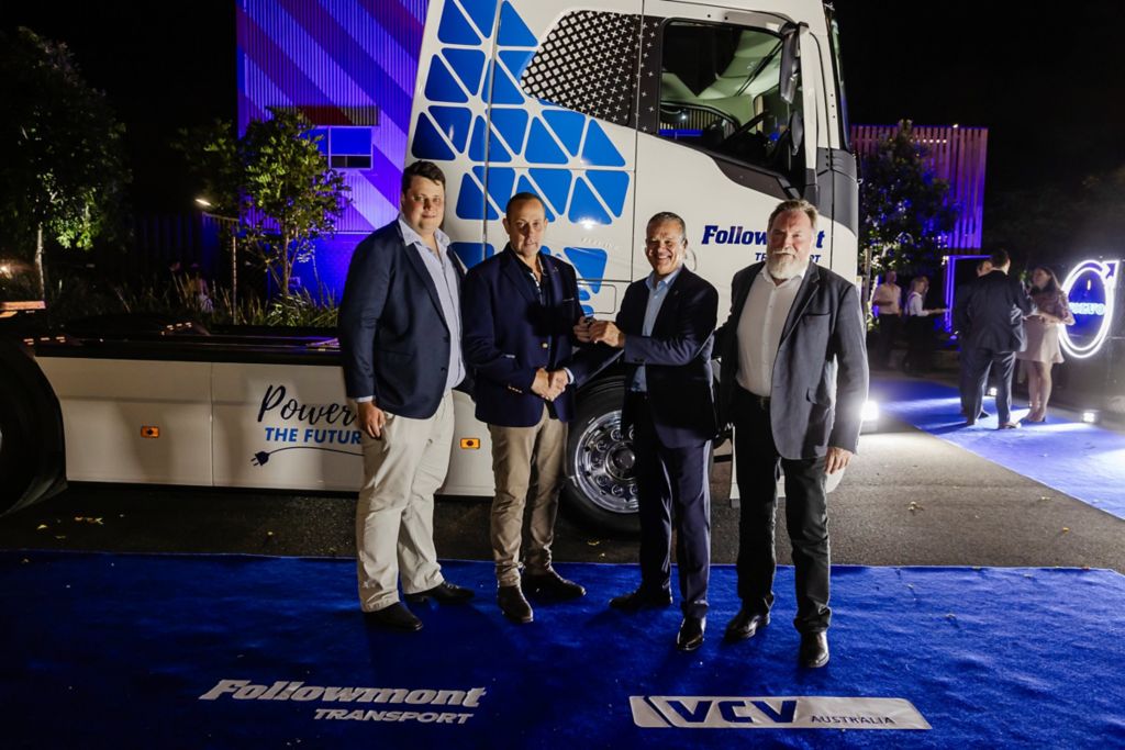 Followmont Transport takes first Australian delivery of Volvo FH Electric.