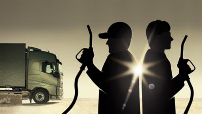 Drivers’ Fuel Challenge 2017 symbol with campaign decorative element.
