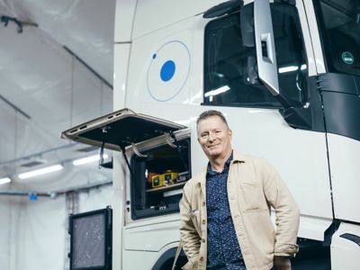 Per Hellberg became the Volvo Group’s designated expert on hydrogen safety after taking the initiative to train and educate himself while on furlough during the Covid-19 pandemic. “At the Volvo Group, we’re encouraged to develop because that’s how we stay competitive. If we stop developing, then the company stops developing.”