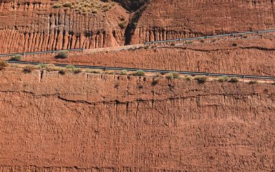 Road going uphill