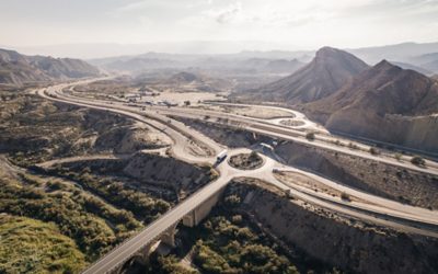 Roundabout viewed from above