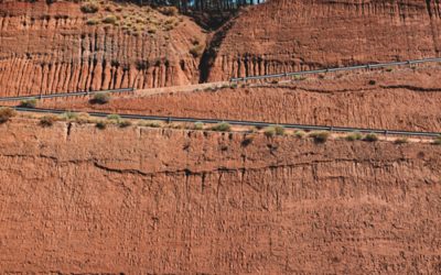 Step mountain road