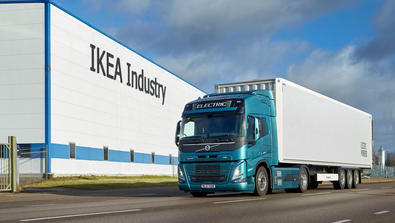 IKEA plant Logistik mit Volvo FM Electric 