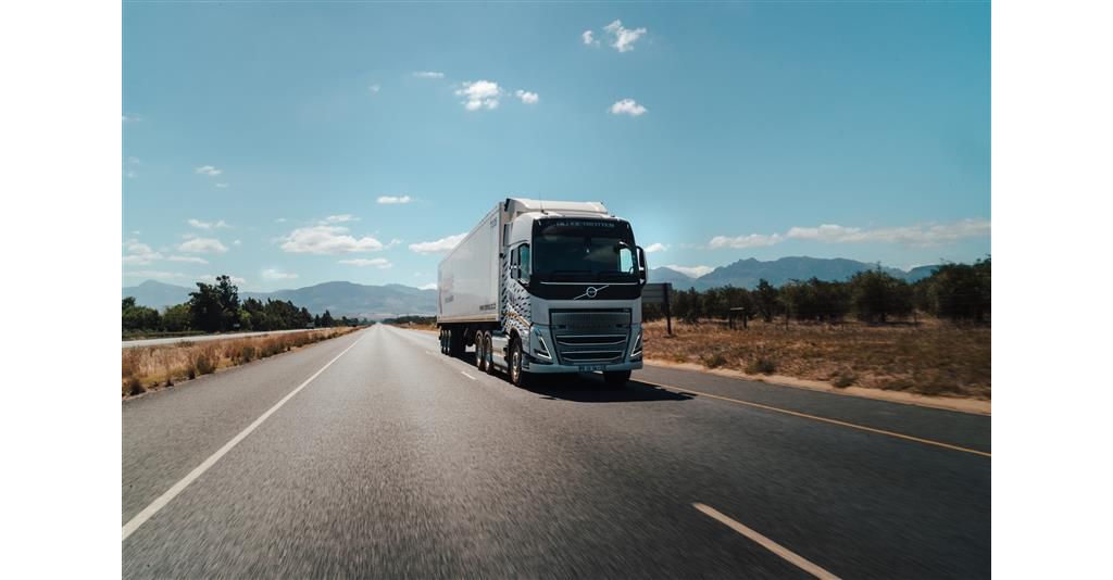 Volvo Truck on road