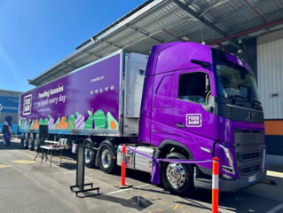 New Volvo long-haul truck and refrigerated trailer