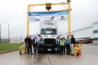 Mack Trucks today announced that Imperial Dade Canada has taken delivery of the first Mack Pioneer in Canada through longtime Mack dealer Vision Truck Group.