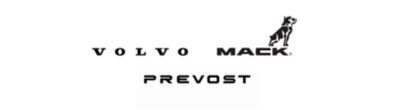 Volvo, Mack, and Prevost logos as ironmarks
