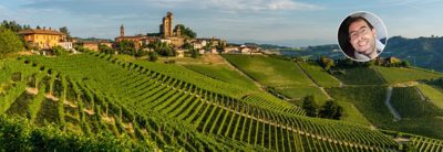 Champ vert sur des collines vallonnées