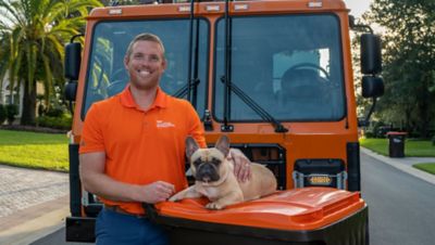 Mack Trucks announced it has stepped up to donate and create a matching campaign of $100,000 to the ASPCA for Giving Tuesday, November 29, 2022.  Featured above is Mack owner John Paglia III, Owner/President, Florida Express Environmental and his French bulldog Mack.