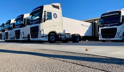 Les Transports BERTHAUD, complètent leur flotte Volvo avec deux FH GNL