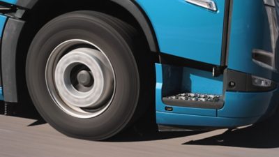 Nahaufnahme Reifen Volvo Trucks