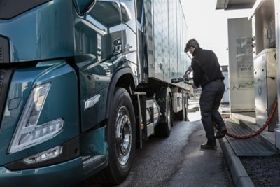 wat is het brandstofverbruik van een LNG-truck