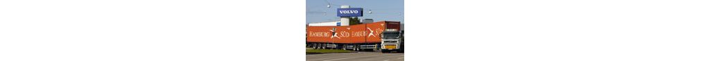 Volvo Logistics is using extra long vehicles for transports from the Volvo terminal