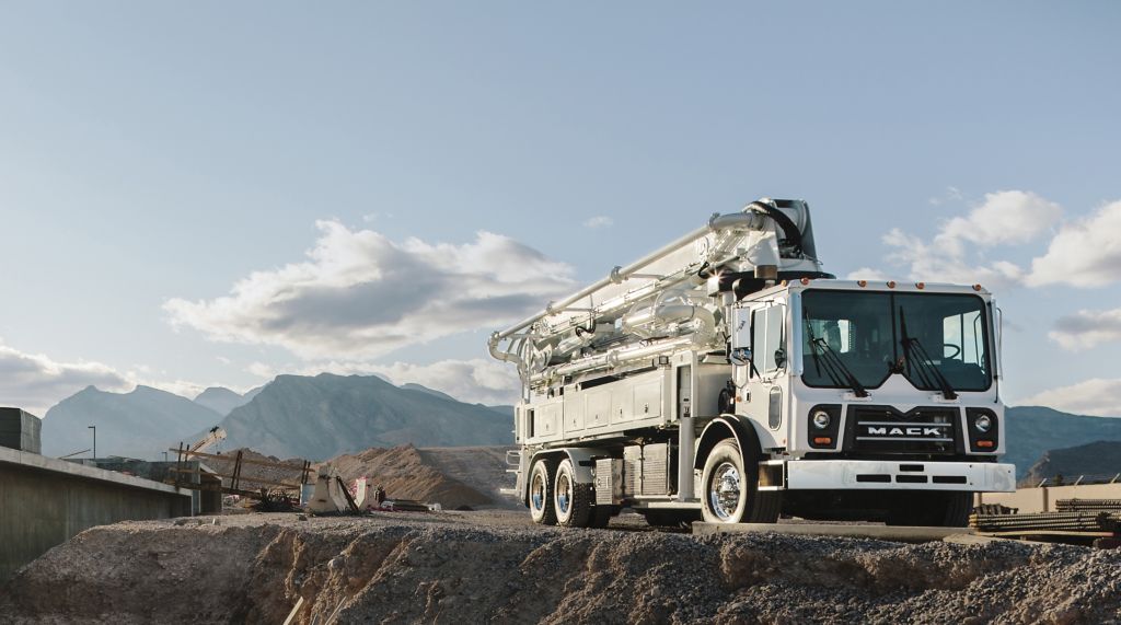 Mack® mDRIVE™ HD Now Available in Mack TerraPro® Concrete Pumpers Powered by the  Mack MP®8 Engine