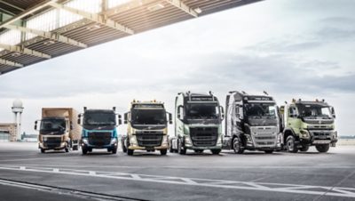 Volvo trucks managing dynafleet positioning truck lineup