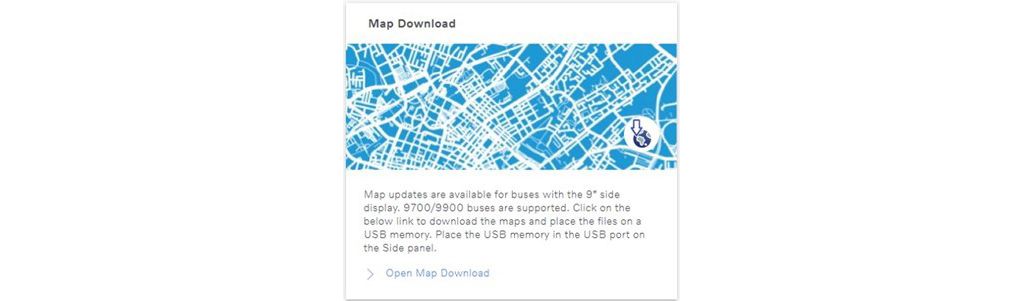 Maps download widget