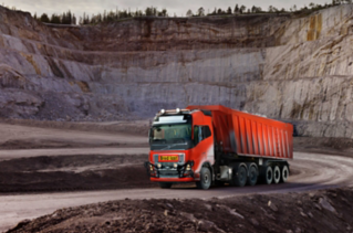 Volvo Autonomous FH Truck in Brönnöy mining