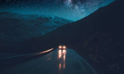 Road at night