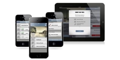 The Volvo trucks My truck app is available for several devices