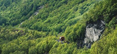 Bus in the hills