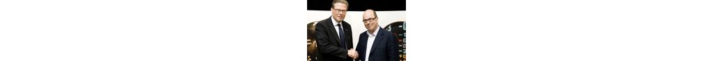 Volvo Group CEO Leif Johansson and Jan Scherman, CEO TV4