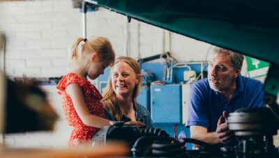 People in an industrial setting