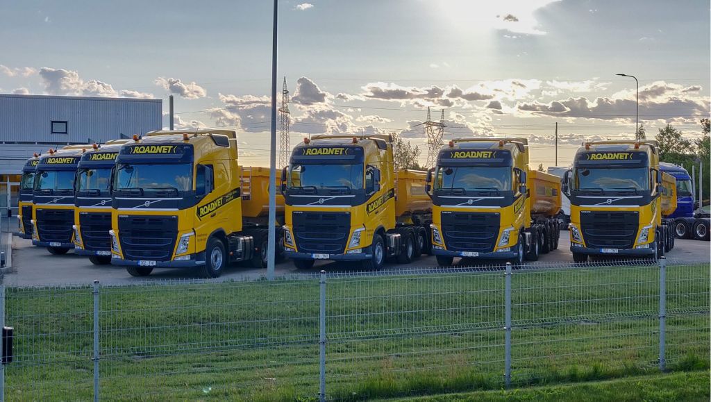 Roadnet OÜ veokipargi uued Volvo veokid