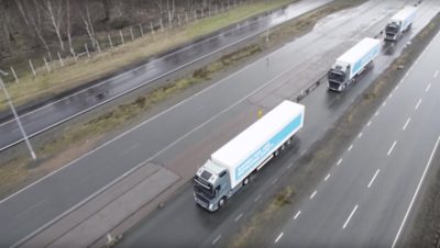 Volvo trucks platooning